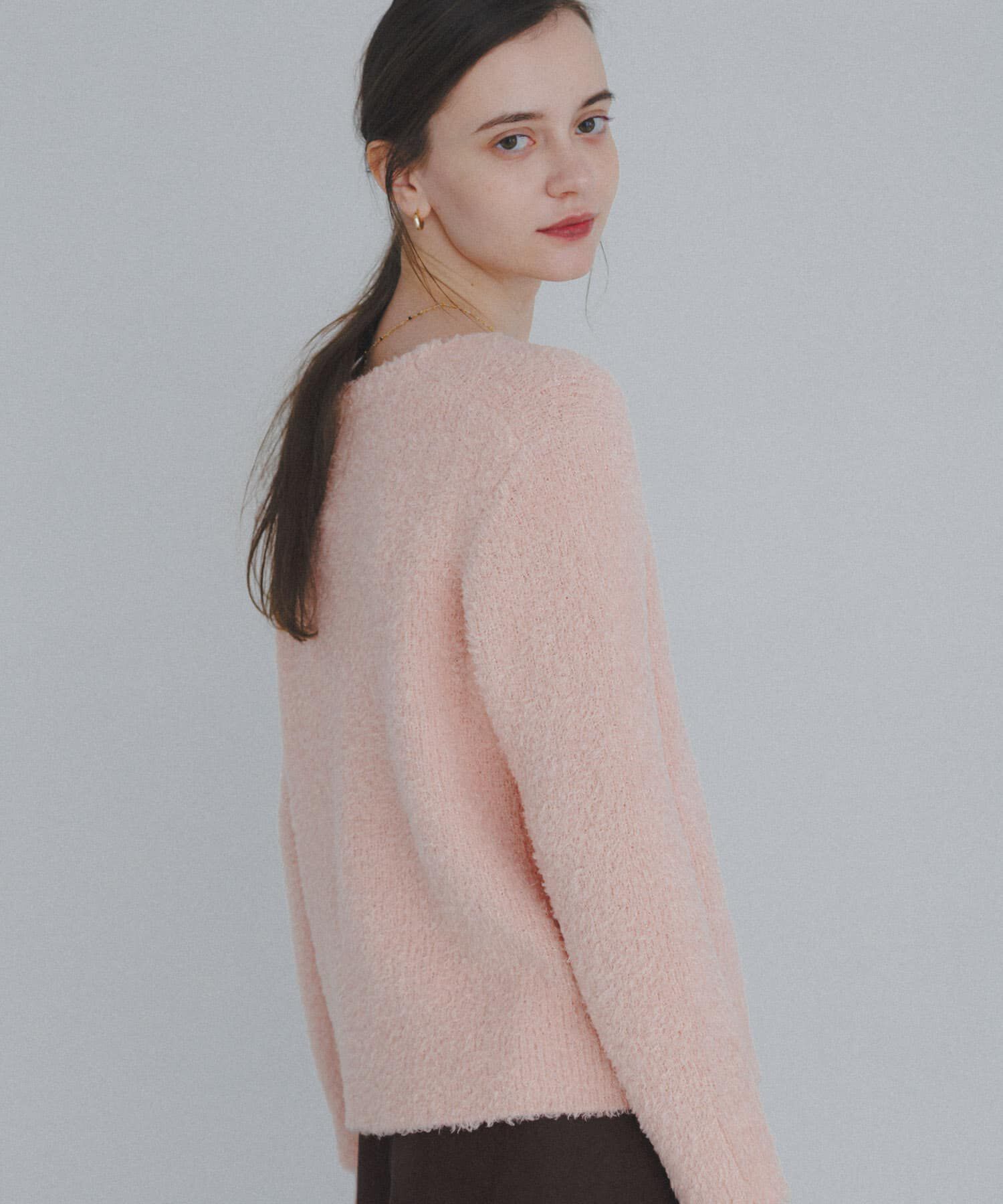 Sonny Label 「ラメフェザーVネックニットプルオーバー」|ニット・セーター|