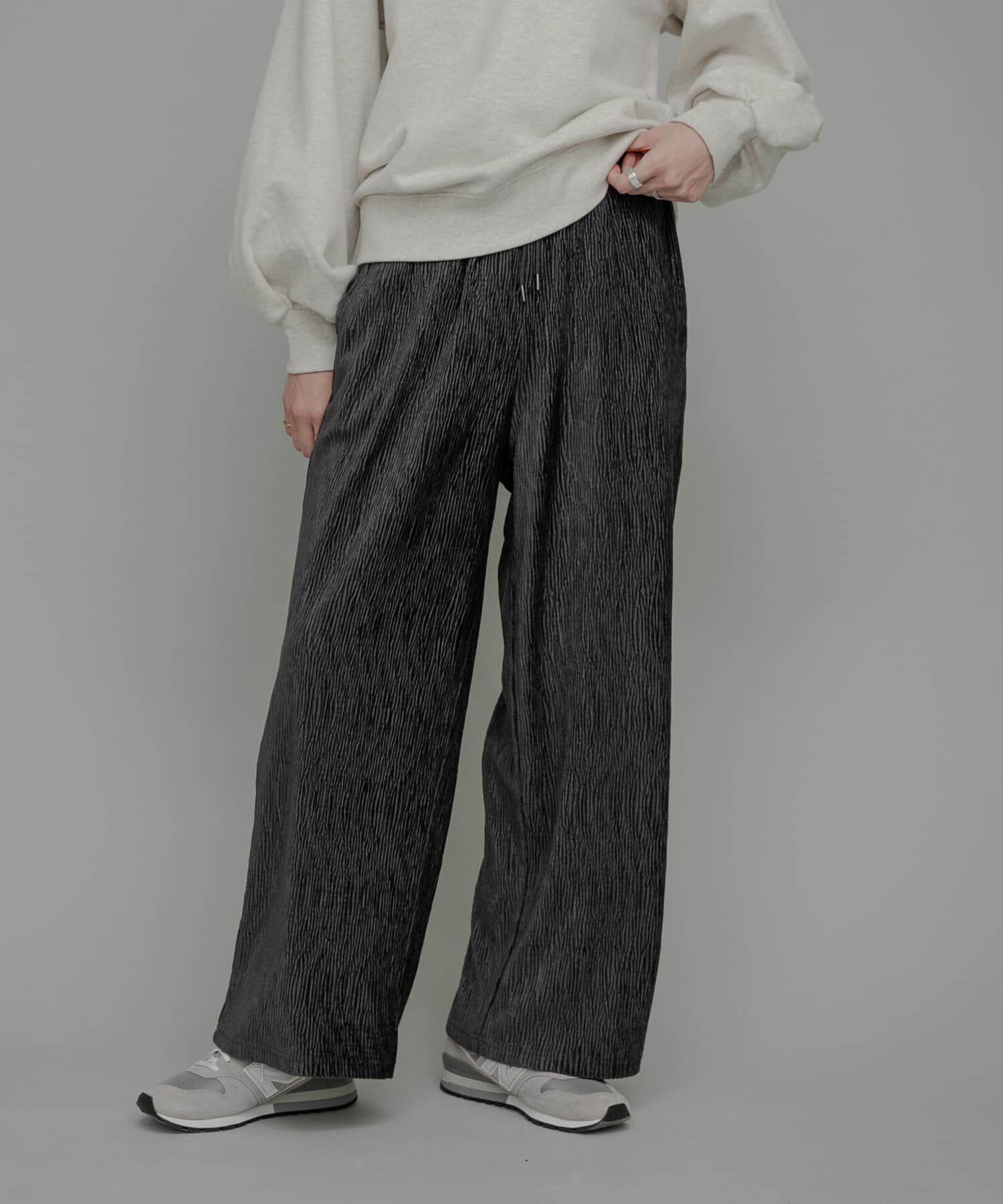 Sonny Label 「ベロアプリーツイージーカットパンツ」|その他|