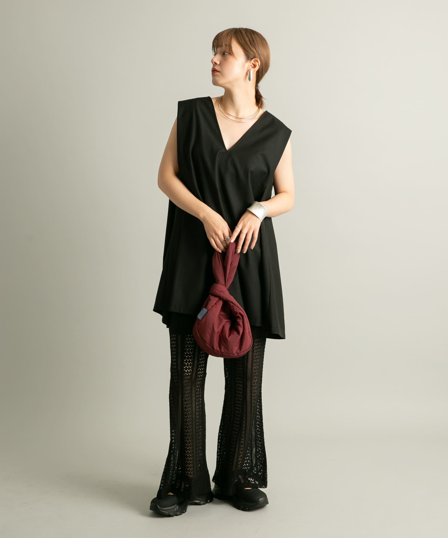  「ワンハンドルパファーナイロンBAG」|ハンドバッグ|