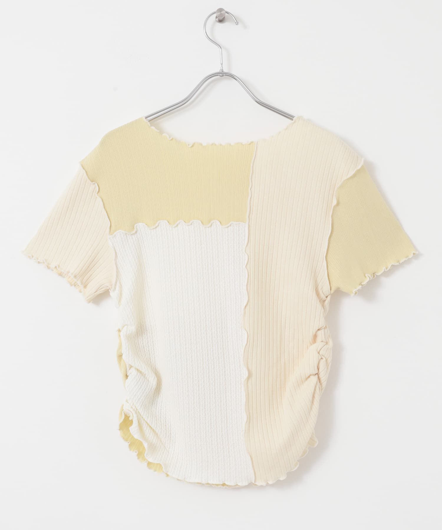  「MIXカラーパッチワークカットソー」|Tシャツ・カットソー|