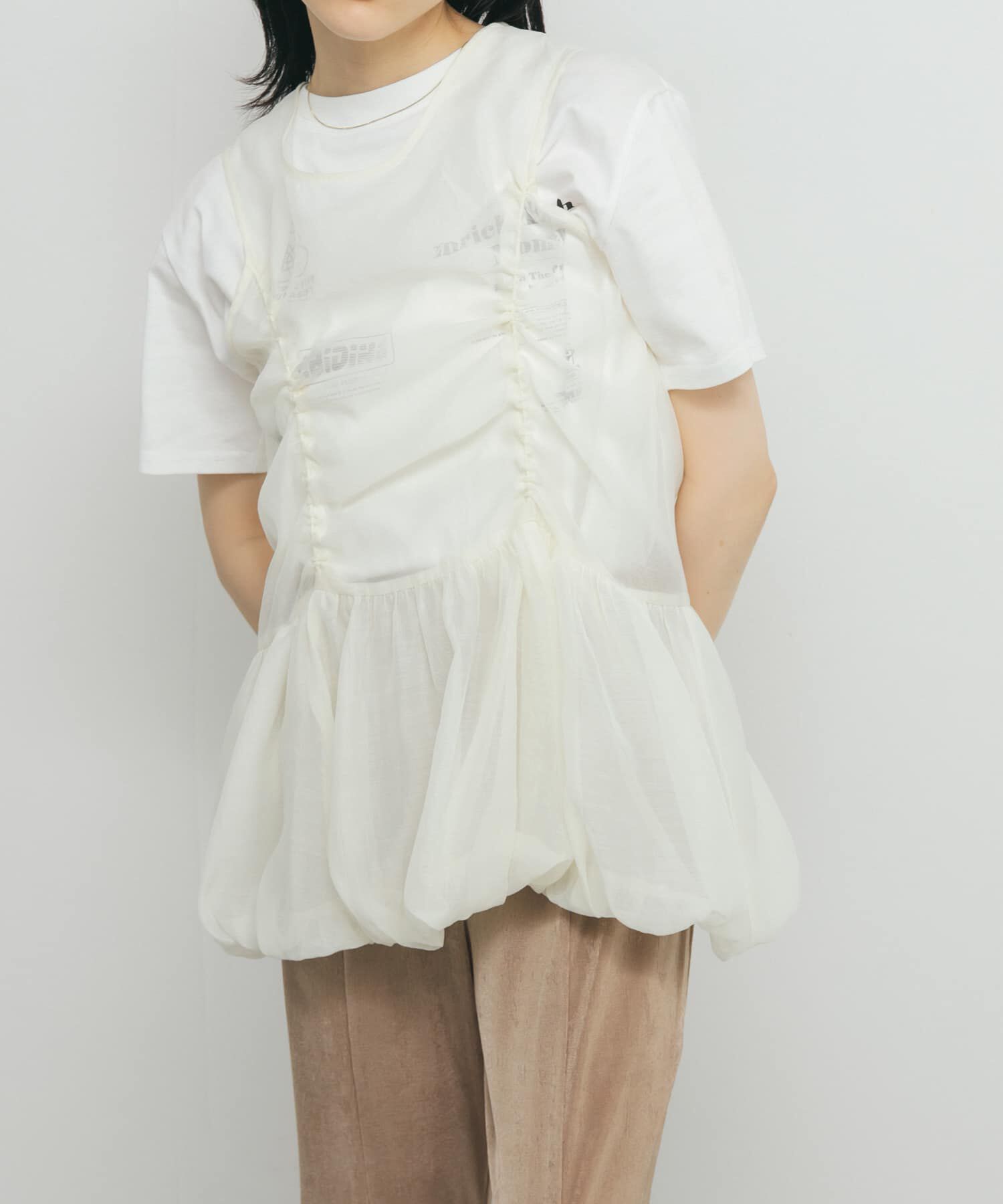  「ドロストバルーンスリーブレストップス」|チュニック|