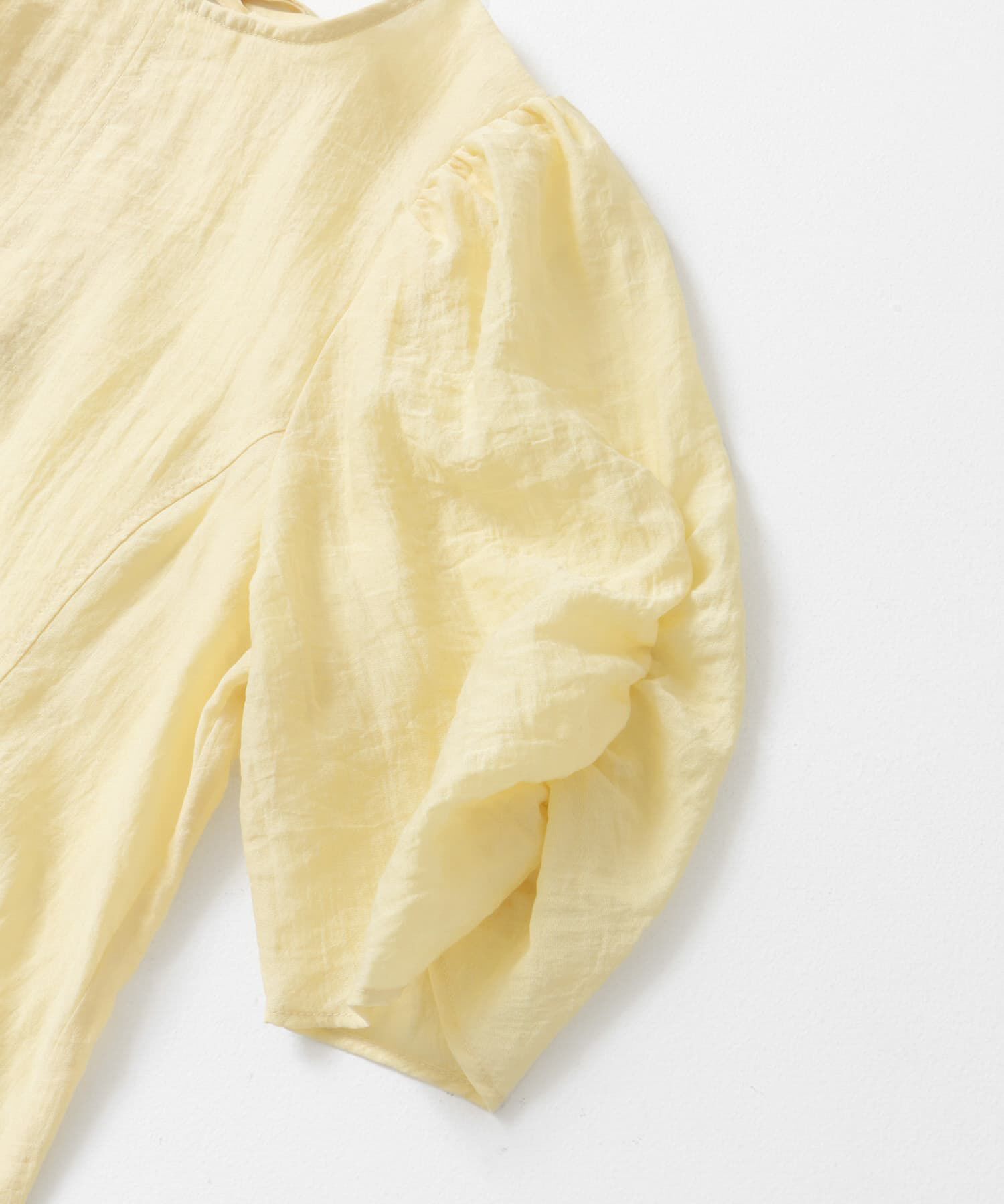  「ギャザースリーブフレアワンピース」|ワンピース|