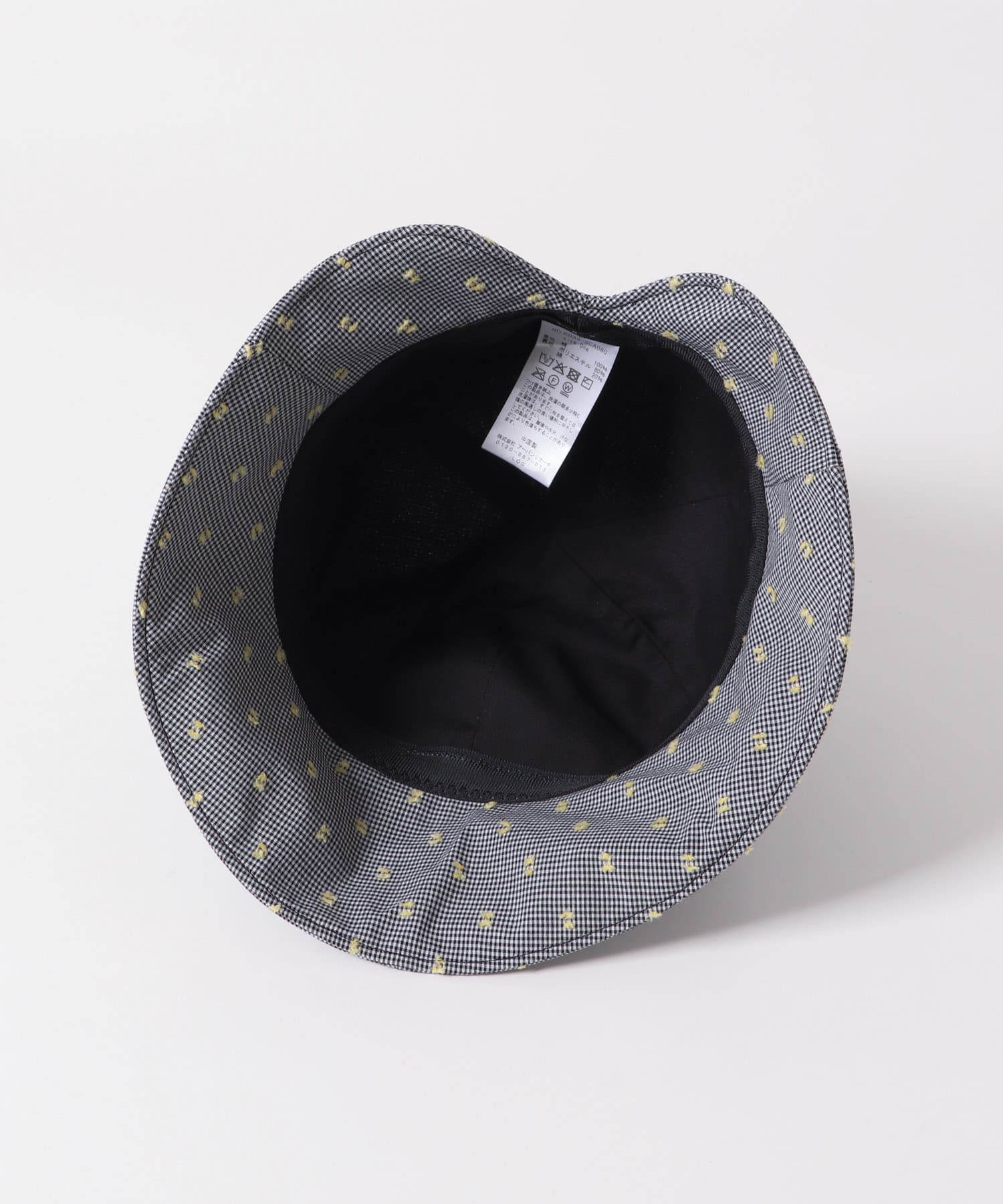  「刺繍チェックチューリップHAT」|ハット|