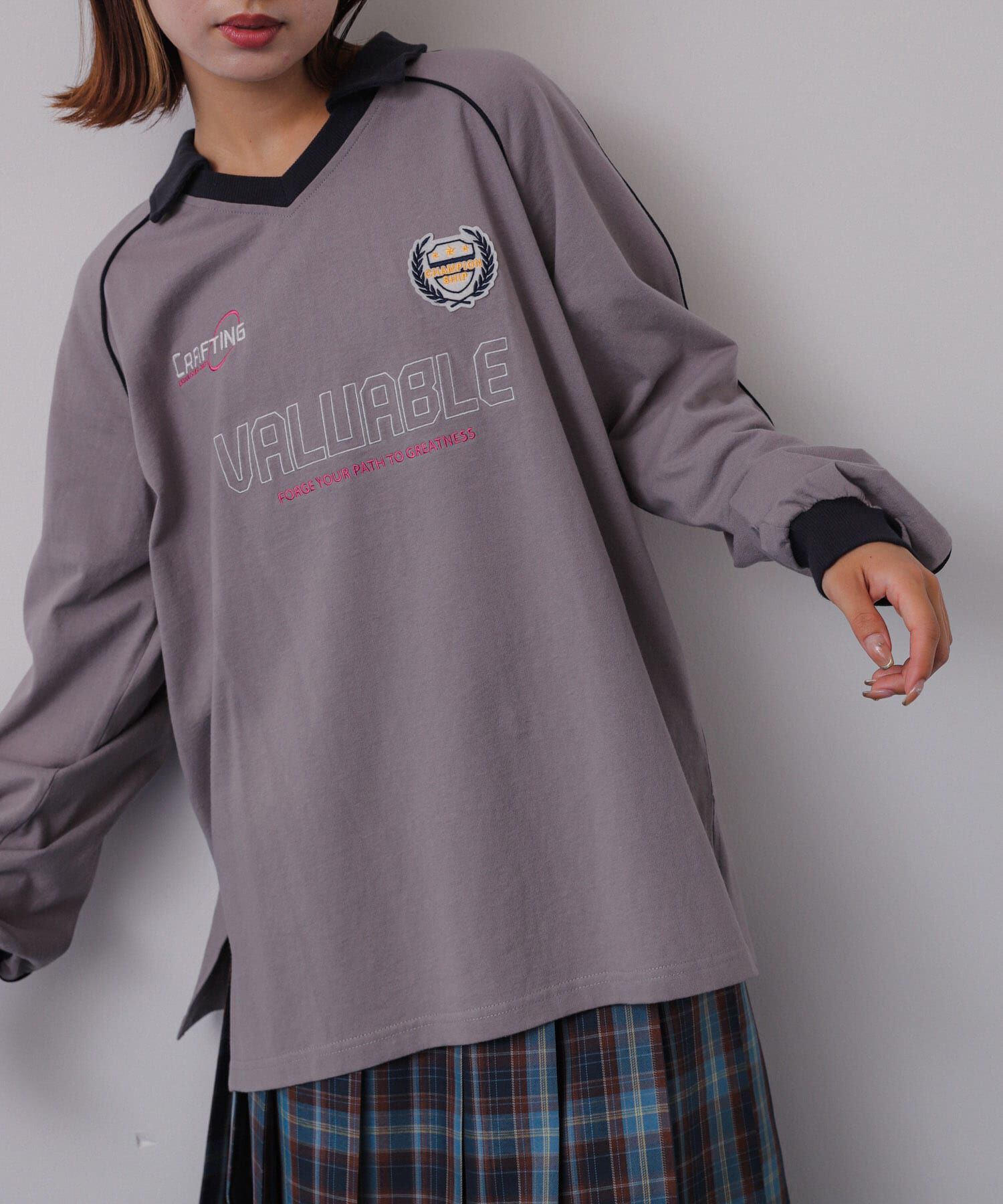 SENSE OF PLACE by URBAN RESEARCH「ゲームビックシャツ」|Tシャツ・カットソー|グレー