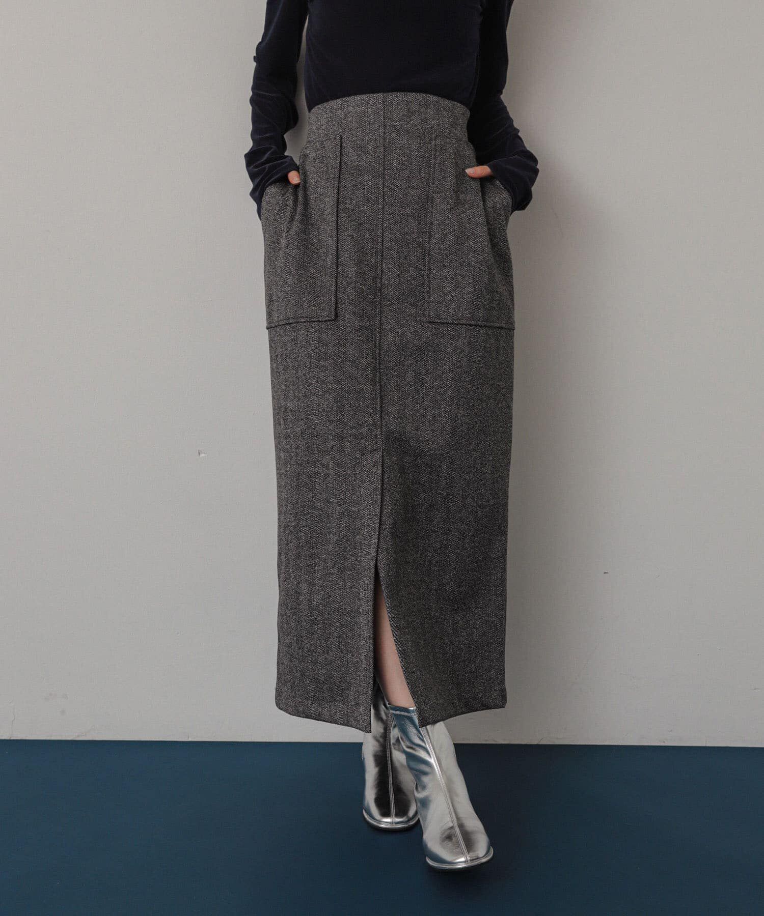 SENSE OF PLACE by URBAN RESEARCH「ジャージーメルトンアウトポケットスカート」|スカート|