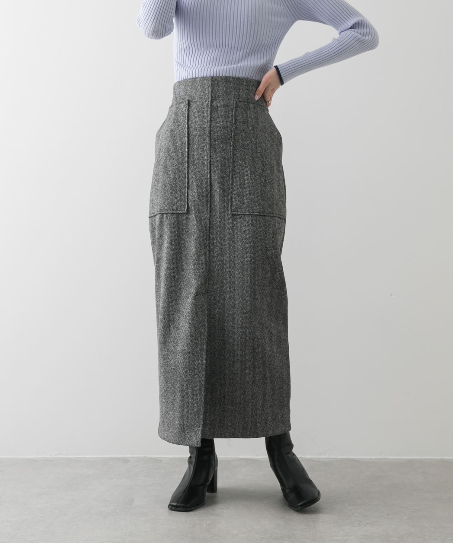 SENSE OF PLACE by URBAN RESEARCH「ジャージーメルトンアウトポケットスカート」|スカート|
