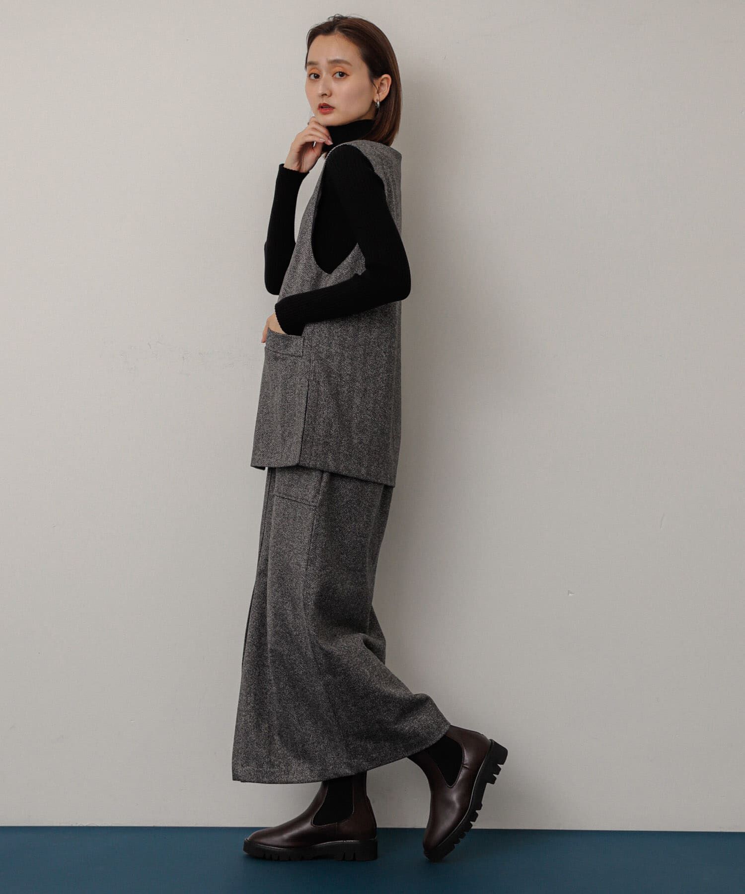 SENSE OF PLACE by URBAN RESEARCH「ジャージーメルトンアウトポケットスカート」|スカート|