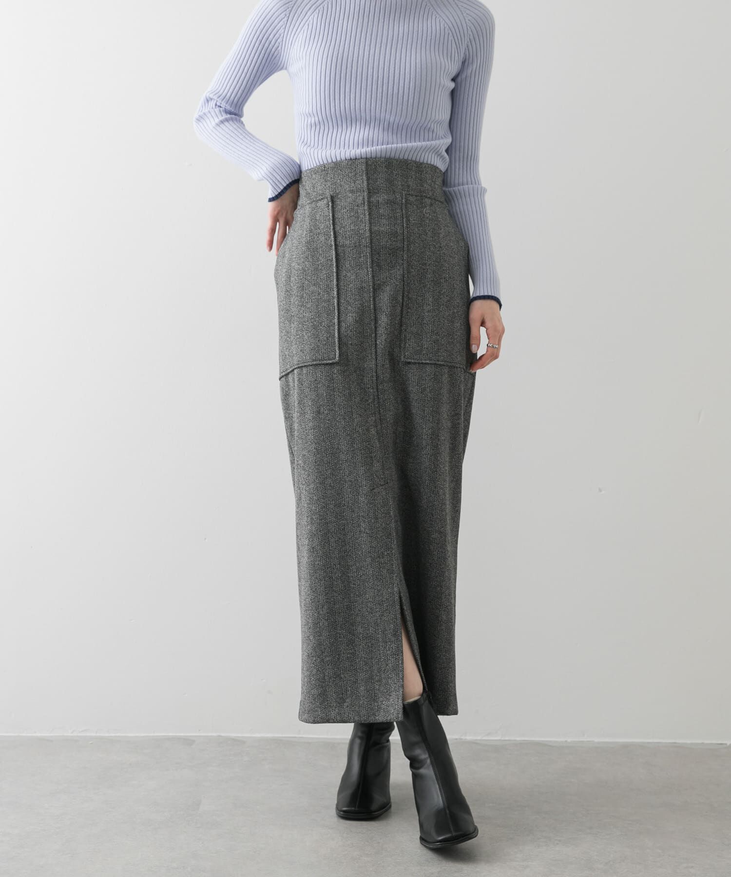 SENSE OF PLACE by URBAN RESEARCH「ジャージーメルトンアウトポケットスカート」|スカート|