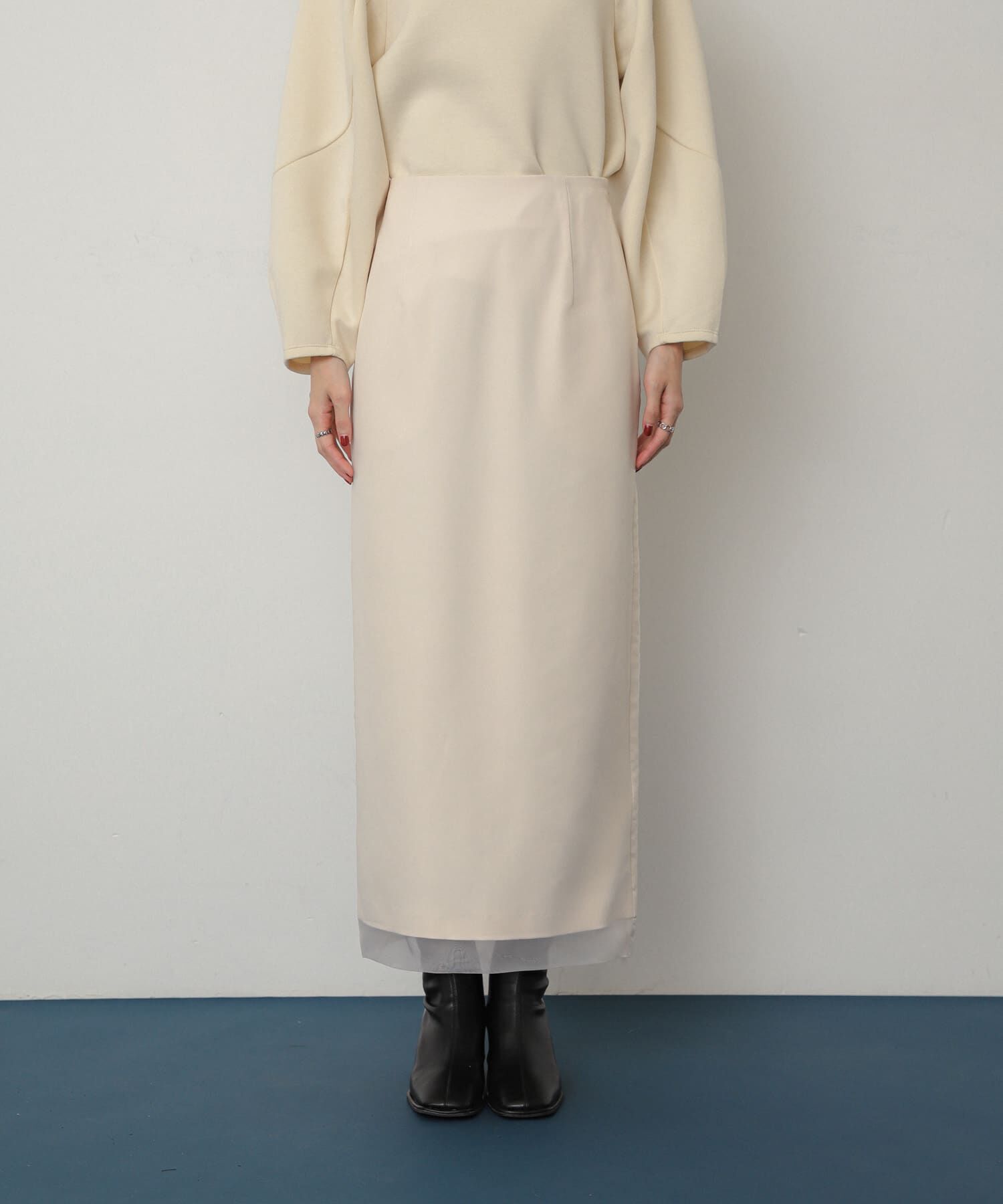 SENSE OF PLACE by URBAN RESEARCH「オーガンジーレイヤードスカート」|スカート|