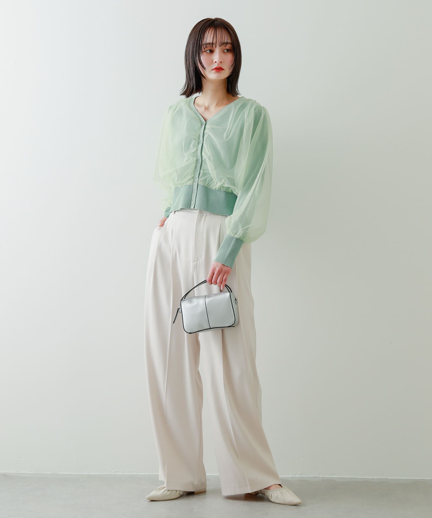 SENSE OF PLACE by URBAN RESEARCH「ギャザーフラットシューズ」|バレエシューズ|