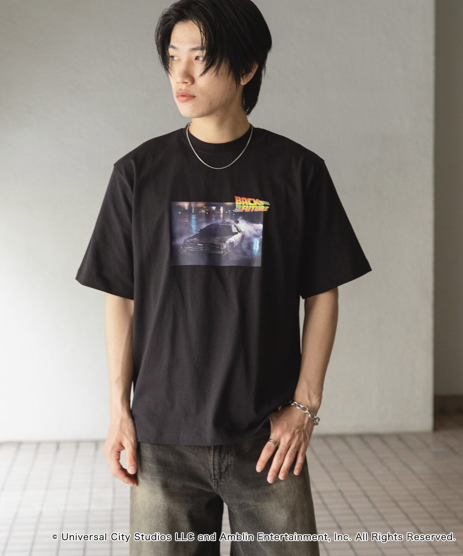 SENSE OF PLACE by URBAN RESEARCH「『別注』SENSE OF PLACE&times;BTTF クルーネックプリントTシャツ C」|Tシャツ・カットソー|