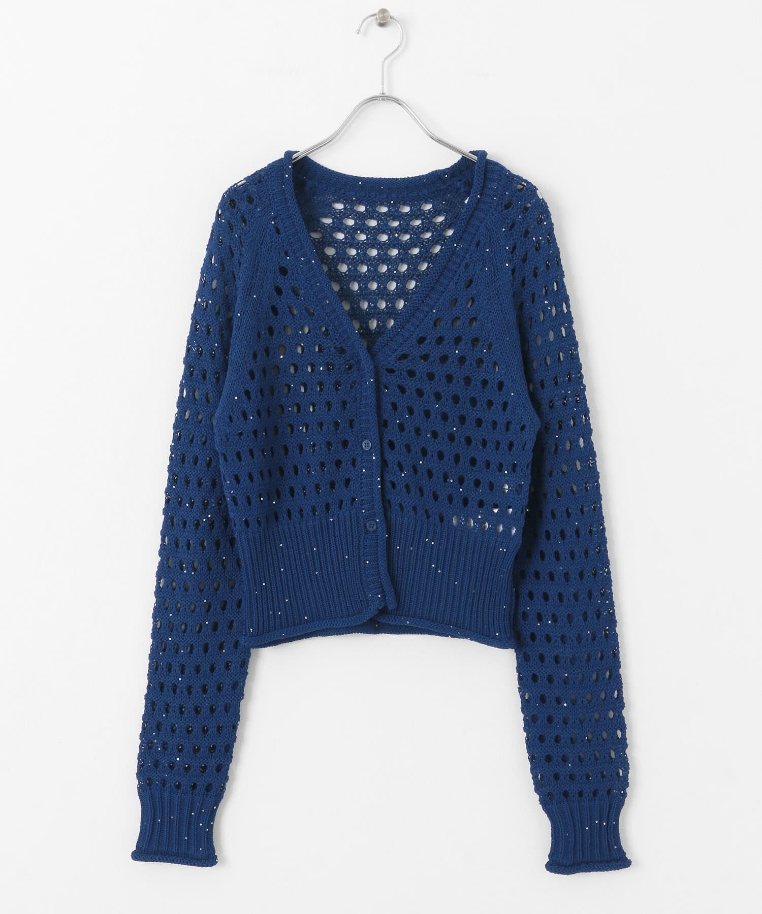 SENSE OF PLACE by URBAN RESEARCH「スパンコールメッシュカーディガン」|カーディガン|