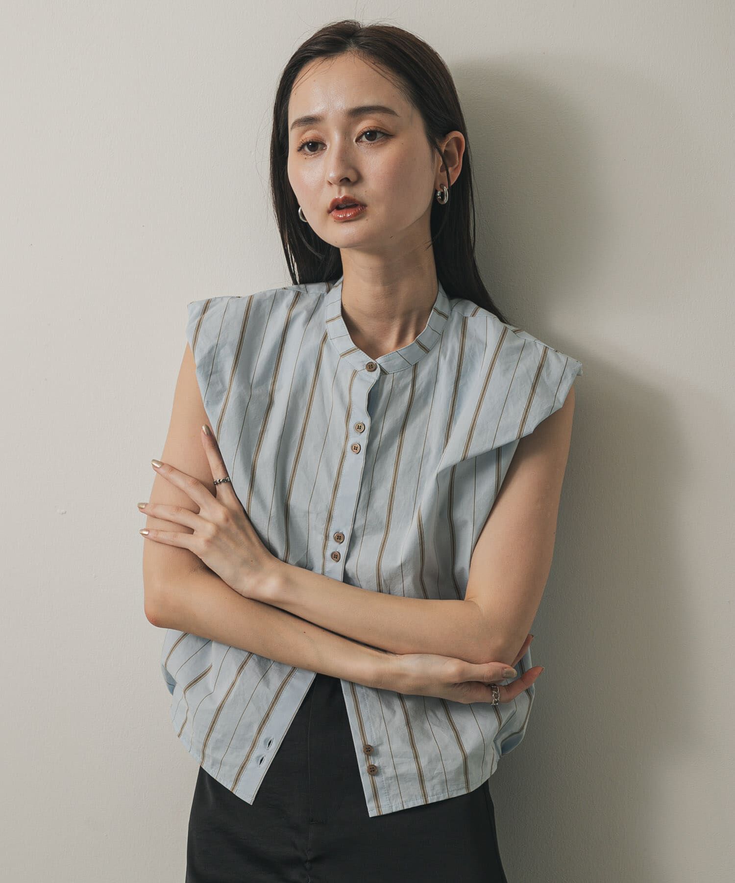 SENSE OF PLACE by URBAN RESEARCH「ダブルボタンバルーンブラウス」|シャツ・ブラウス|