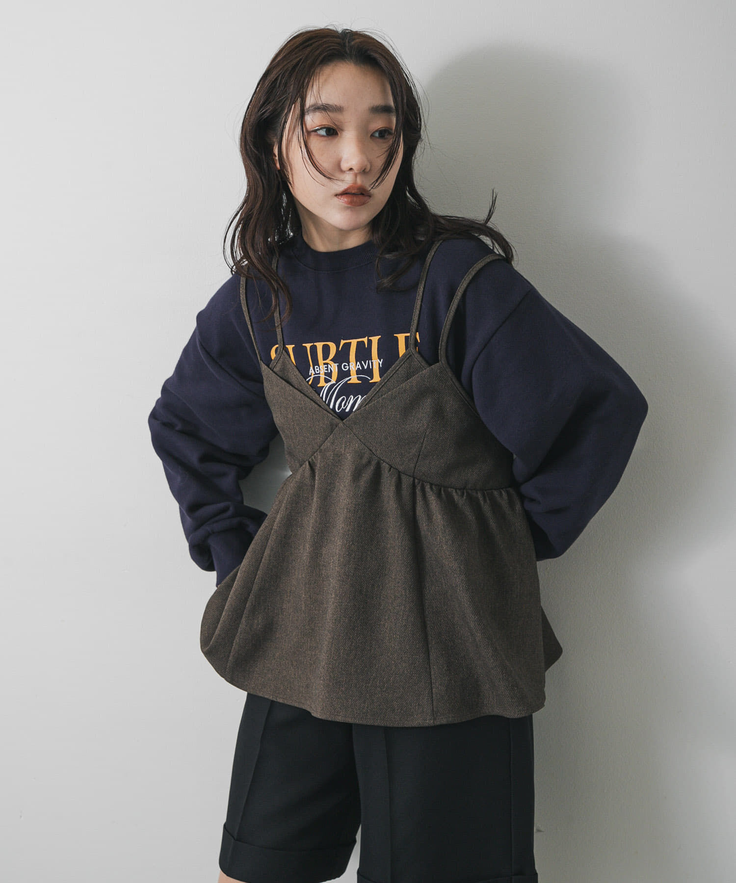 SENSE OF PLACE by URBAN RESEARCH「レイヤードデザインビスチェ」|その他|ブラウン