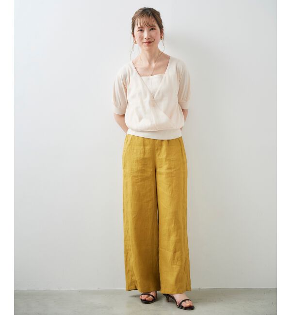 le.coeur blanc「カシュクールニットプルオーバー」|ニット・セーター|