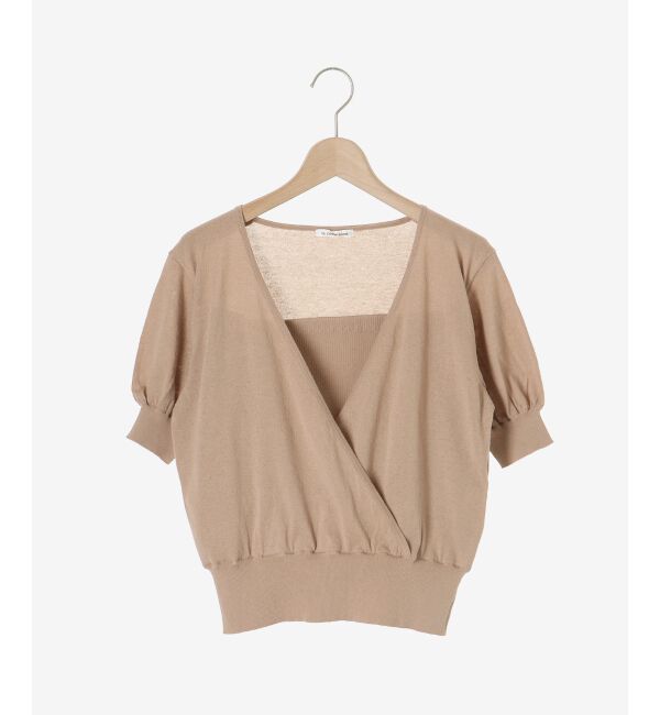 le.coeur blanc「カシュクールニットプルオーバー」|ニット・セーター|