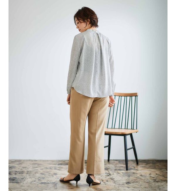 le.coeur blanc「幾何柄スカーフタイブラウス」|シャツ・ブラウス|