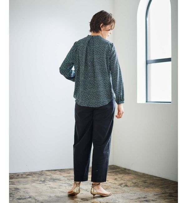 le.coeur blanc「幾何柄スカーフタイブラウス」|シャツ・ブラウス|