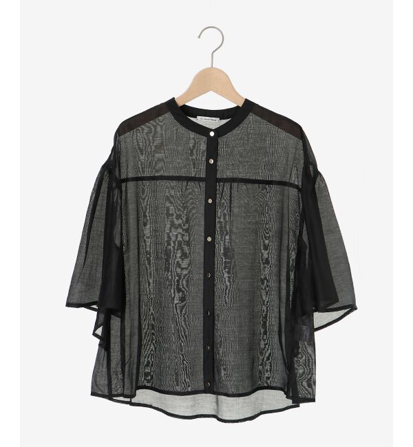 le.coeur blanc「《手洗い可能》シアーフレアスリーブ2WAYブラウス」|シャツ・ブラウス|