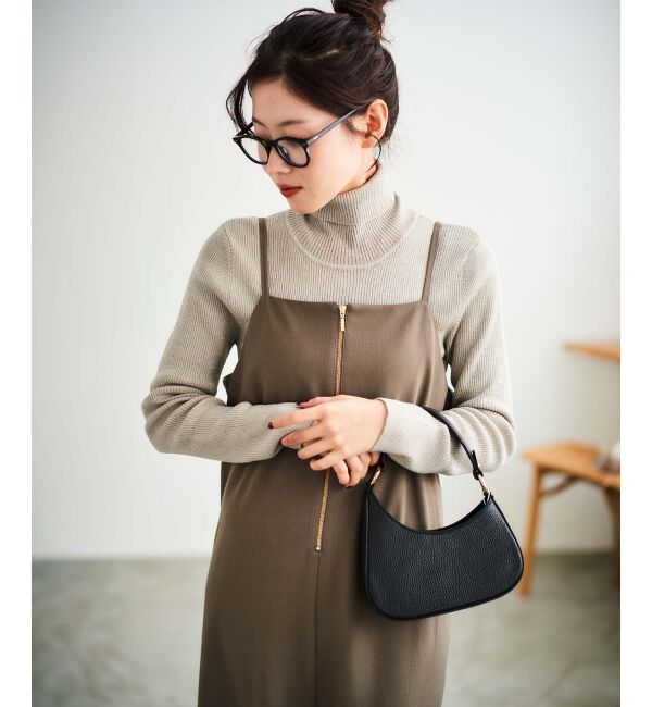 le.coeur blanc「《手洗い可能》フィルムストライプキャミワンピース」|ワンピース|