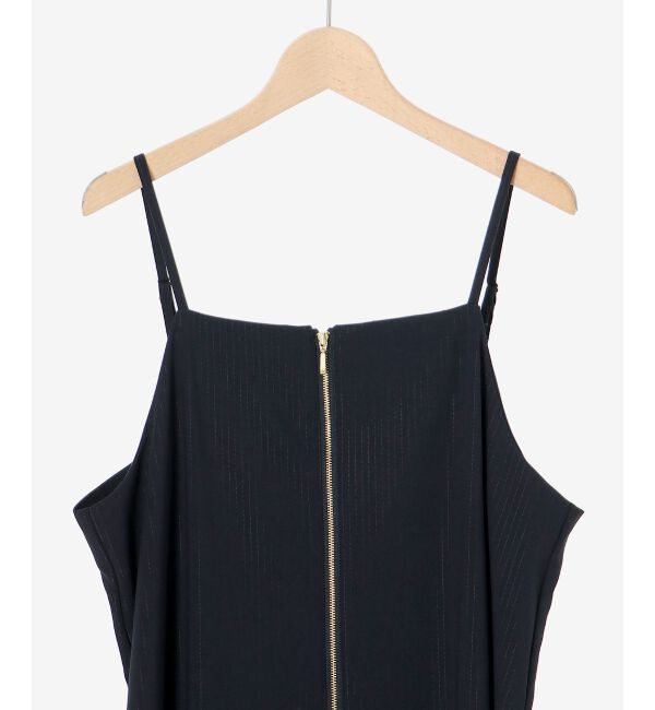 le.coeur blanc「《手洗い可能》フィルムストライプキャミワンピース」|ワンピース|