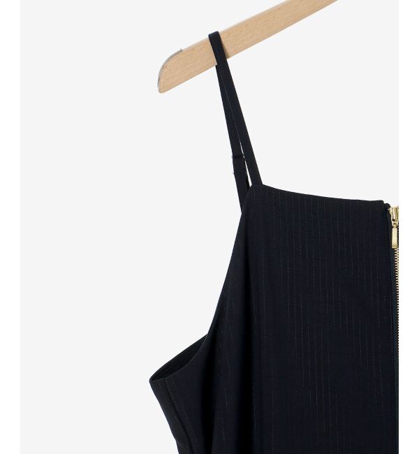 le.coeur blanc「《手洗い可能》フィルムストライプキャミワンピース」|ワンピース|