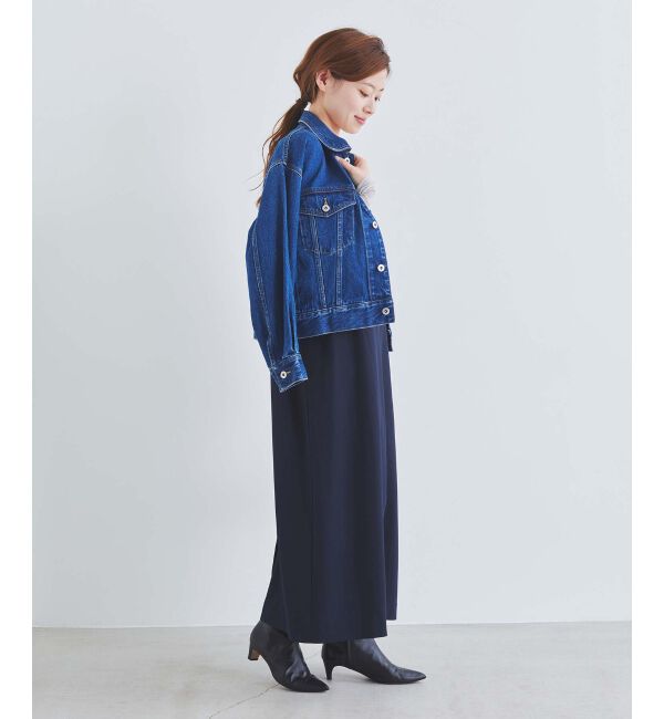 le.coeur blanc「《手洗い可能》フィルムストライプキャミワンピース」|ワンピース|