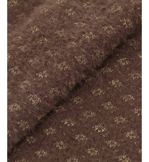 le.coeur blanc「《手洗い可能》フェザーヤーンダイヤ柄ラメニット」|ニット・セーター|