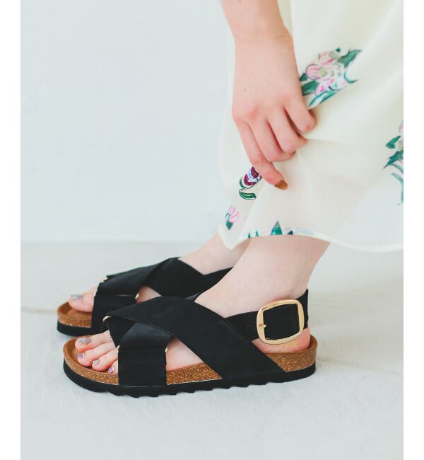  「《履き心地抜群◎》VINILOクロスベルトサンダル」|サンダル|