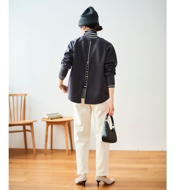 le.coeur blanc「《WEB限定アイテム》バックジップボンディングトップス」|Tシャツ・カットソー|