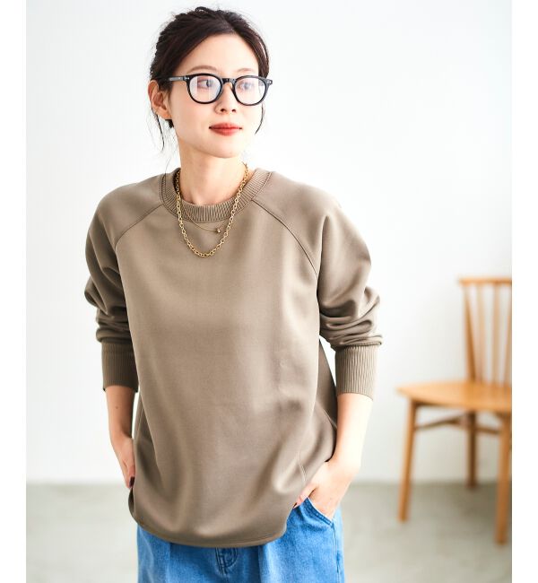 le.coeur blanc「《WEB限定アイテム》バックジップボンディングトップス」|Tシャツ・カットソー|