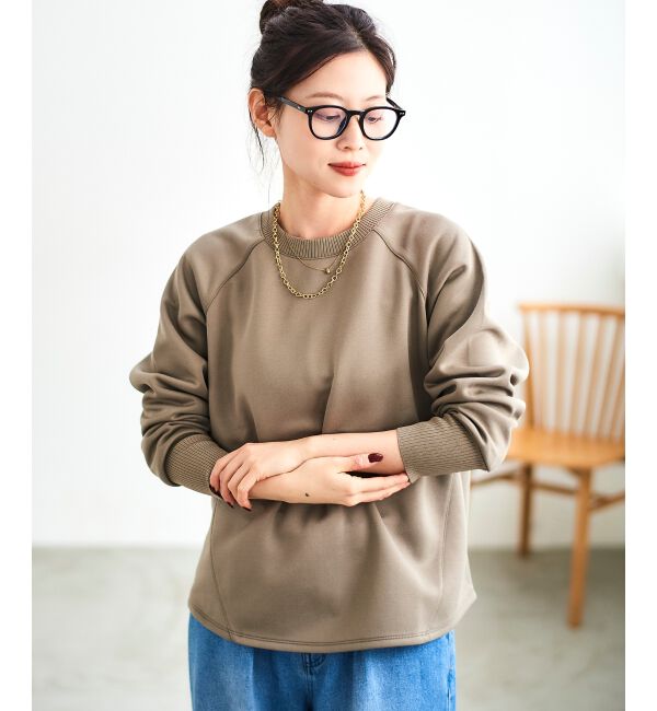 le.coeur blanc「《WEB限定アイテム》バックジップボンディングトップス」|Tシャツ・カットソー|