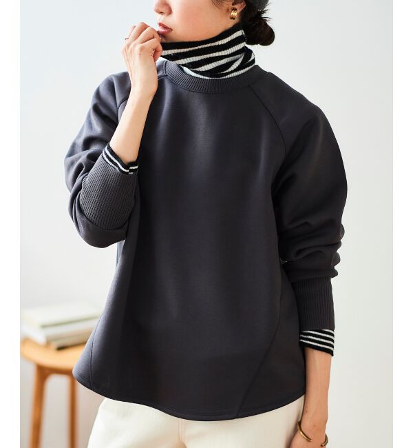 le.coeur blanc「《WEB限定アイテム》バックジップボンディングトップス」|Tシャツ・カットソー|