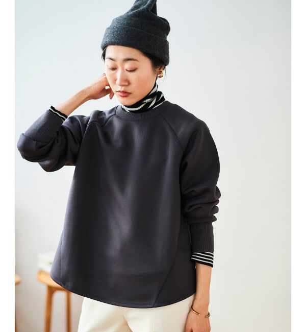 le.coeur blanc「《WEB限定アイテム》バックジップボンディングトップス」|Tシャツ・カットソー|