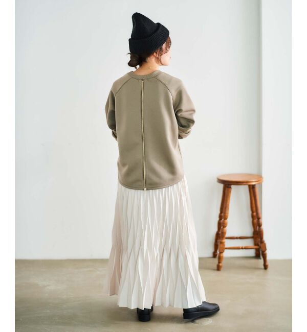 le.coeur blanc「《WEB限定アイテム》バックジップボンディングトップス」|Tシャツ・カットソー|