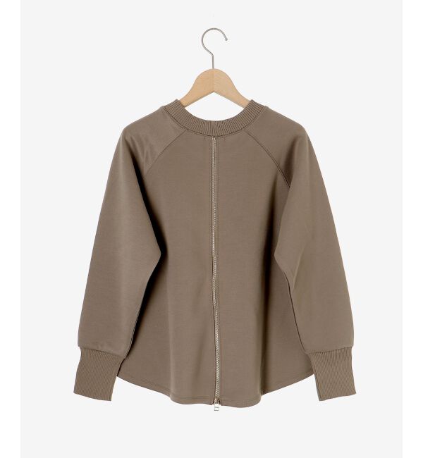 le.coeur blanc「《WEB限定アイテム》バックジップボンディングトップス」|Tシャツ・カットソー|