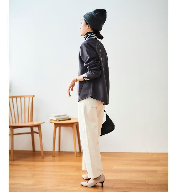 le.coeur blanc「《WEB限定アイテム》バックジップボンディングトップス」|Tシャツ・カットソー|