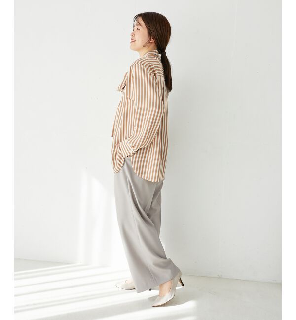 le.coeur blanc「ストライプボウタイブラウス」|シャツ・ブラウス|