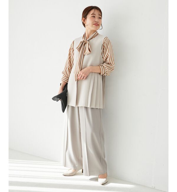 le.coeur blanc「ストライプボウタイブラウス」|シャツ・ブラウス|