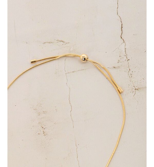 le.coeur blanc「ボールチェーンスライドネックレス」|ネックレス|