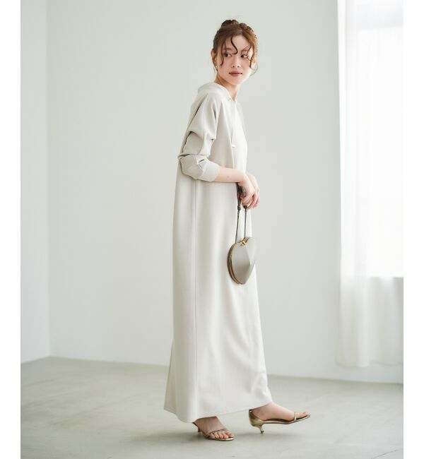  「《WEB限定アイテム》パーカーライクデザインワンピース」|ワンピース|