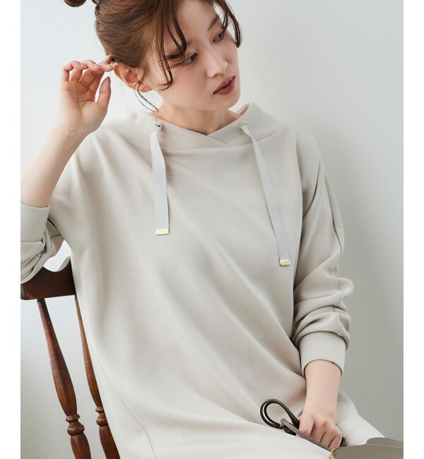  「《WEB限定アイテム》パーカーライクデザインワンピース」|ワンピース|