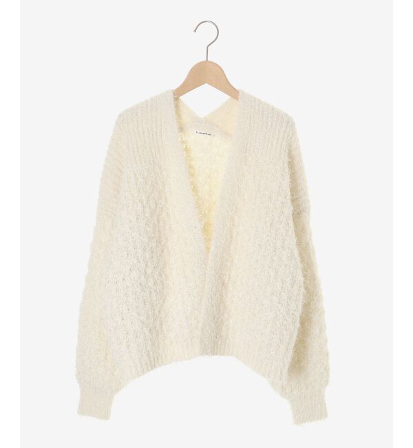  「ラメフェザーモールネップカーディガン」|カーディガン|