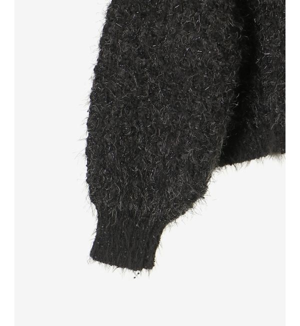  「ラメフェザーモールネップカーディガン」|カーディガン|