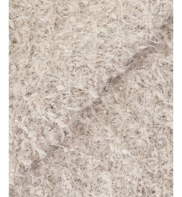  「ラメフェザーモールネップカーディガン」|カーディガン|