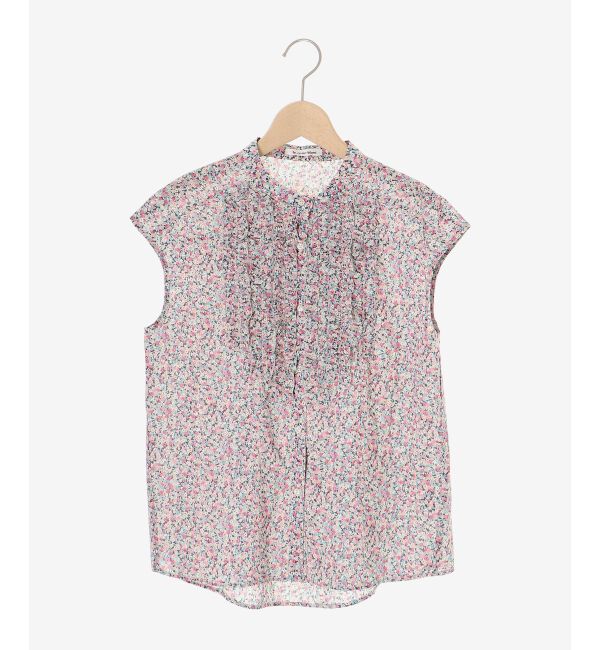  「リバティアソートフロントフリルフレンチブラウス」|シャツ・ブラウス|