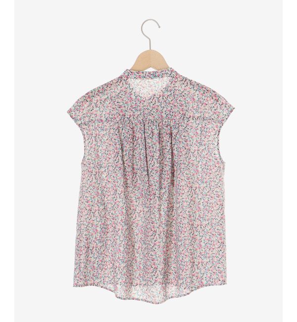  「リバティアソートフロントフリルフレンチブラウス」|シャツ・ブラウス|