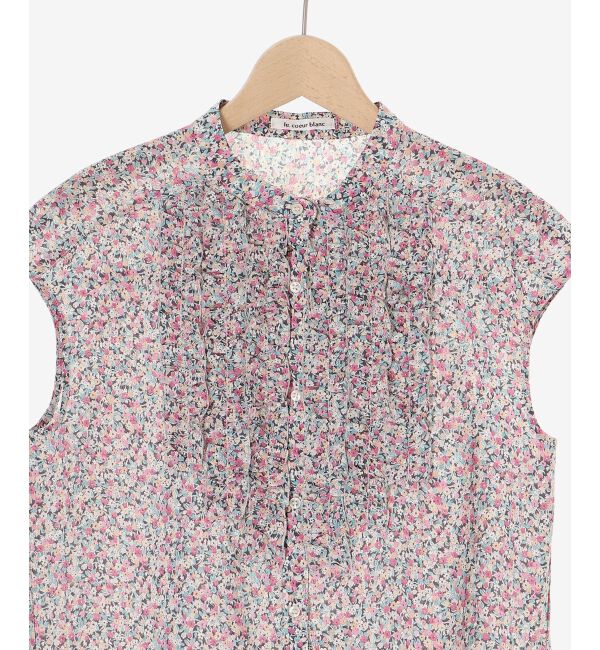  「リバティアソートフロントフリルフレンチブラウス」|シャツ・ブラウス|