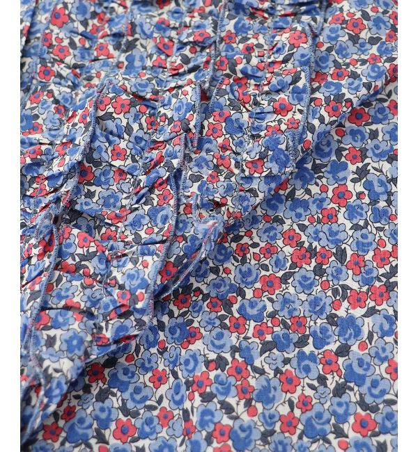  「リバティアソートフロントフリルフレンチブラウス」|シャツ・ブラウス|