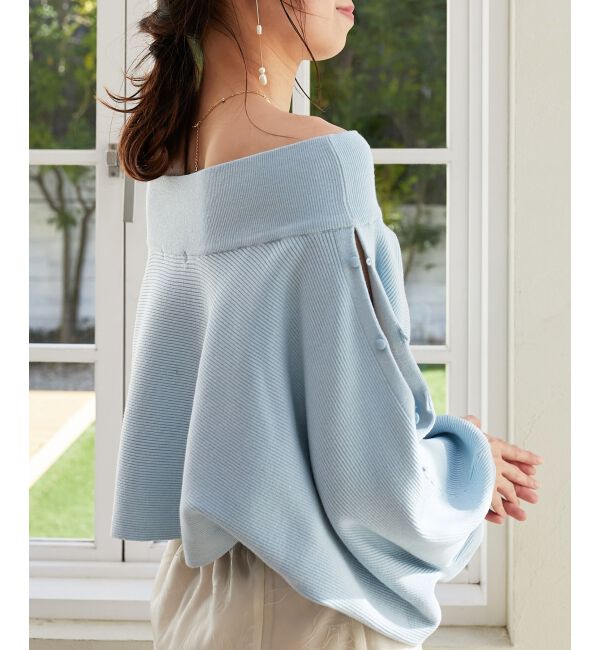 MAJESTICLEGON「2wayオフショルドルマンニット」|ニット・セーター|